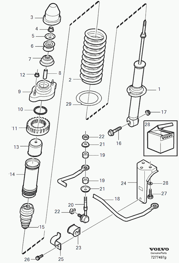 Volvo 30884359 - Asta/Puntone, Stabilizzatore www.autoricambit.com