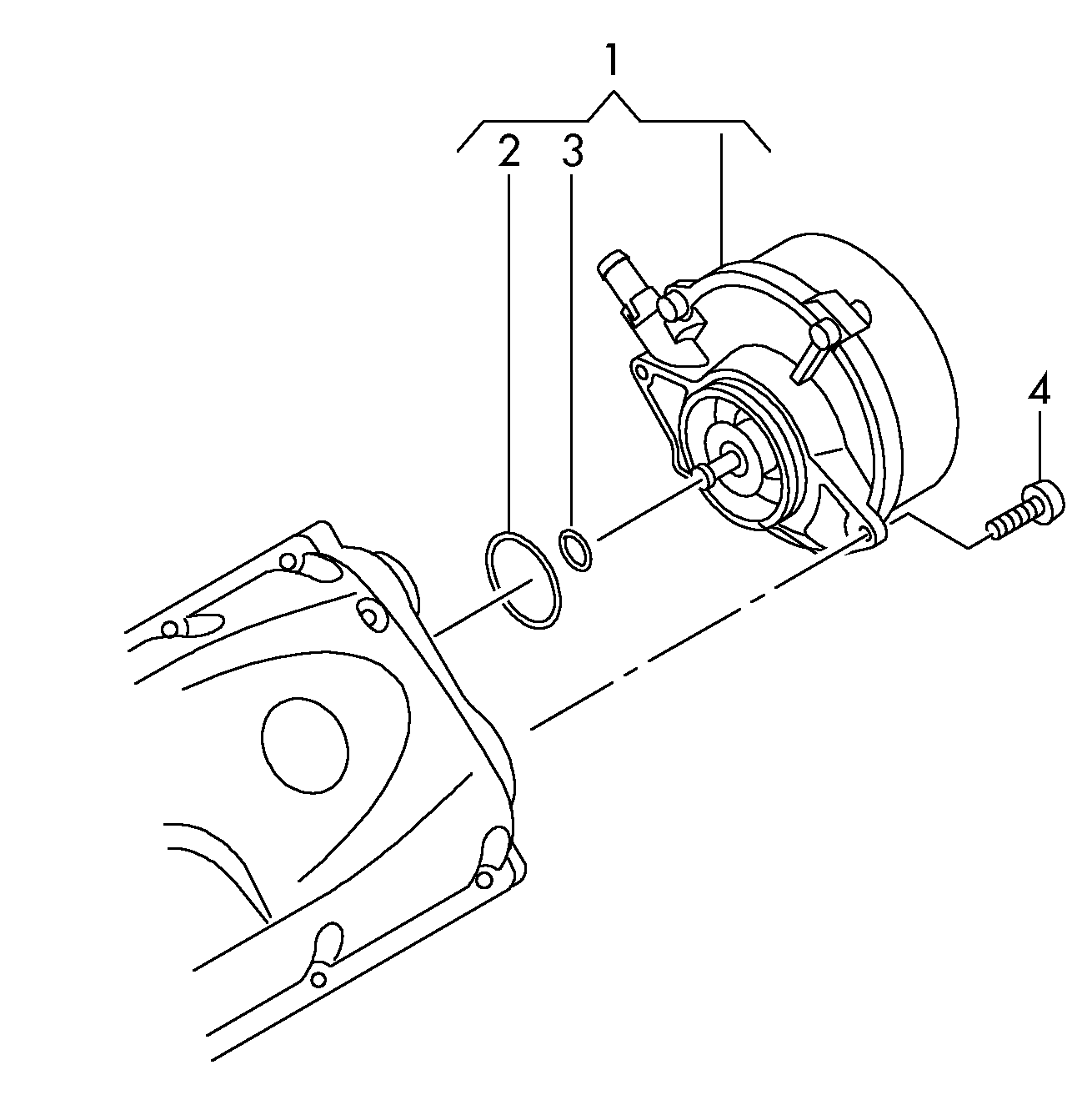 VW 059 145 100 J - Pompa depressione, Sistema frenante www.autoricambit.com