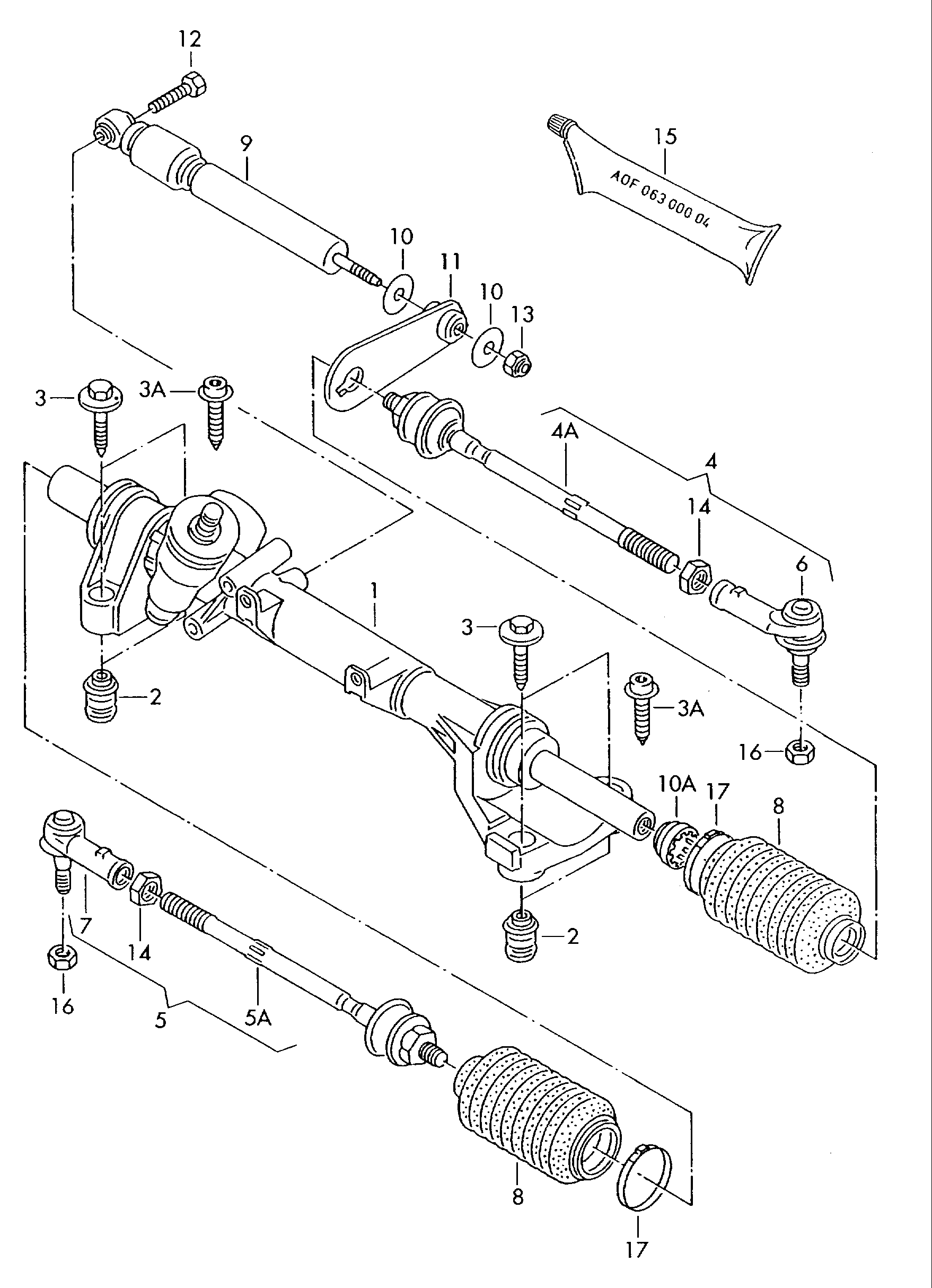 VAG 701 419 810 - Giunto assiale, Asta trasversale www.autoricambit.com