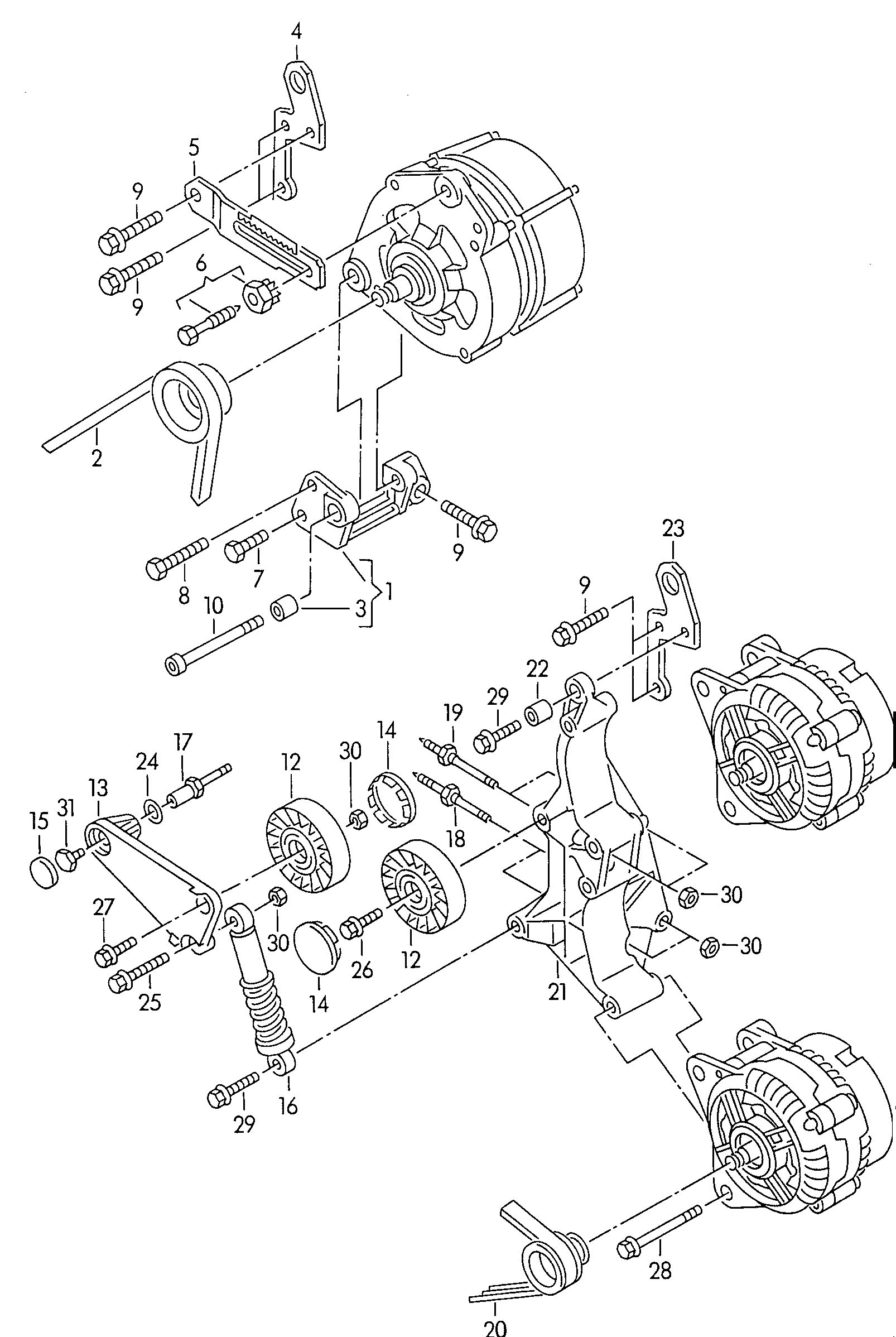 VAG 068903137D - Cinghia trapezoidale www.autoricambit.com