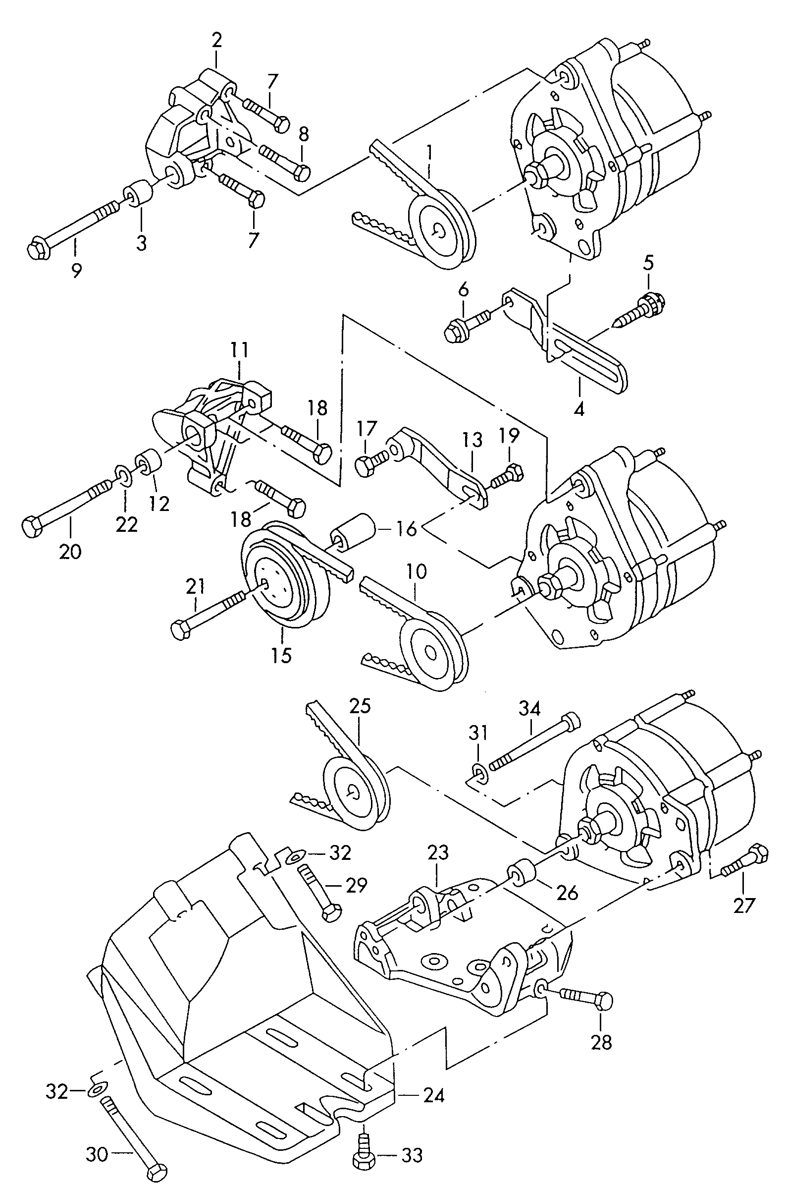 VW 074 903 138 - Cinghia trapezoidale www.autoricambit.com