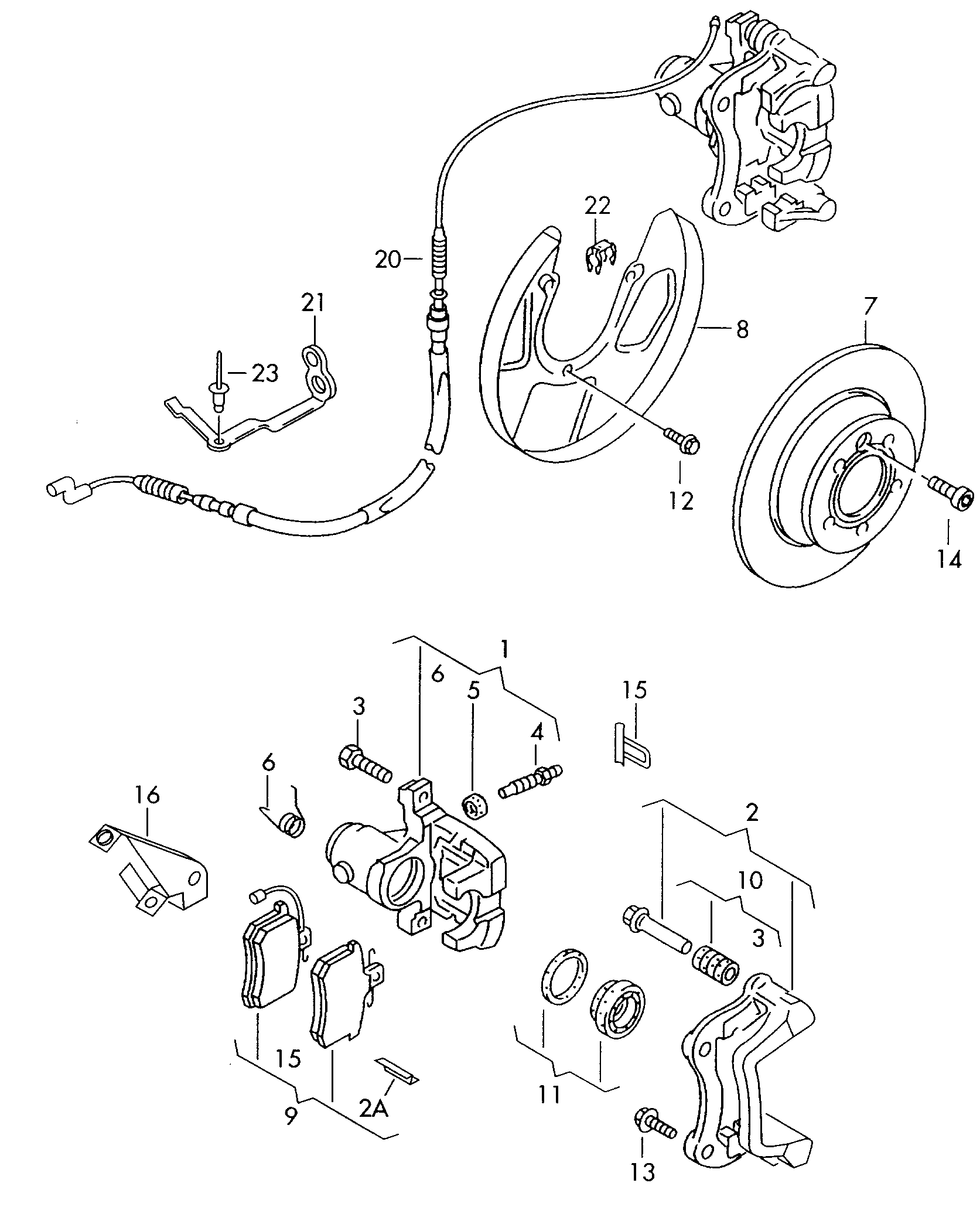 VAG 7M3 698 451 F - Kit pastiglie freno, Freno a disco www.autoricambit.com