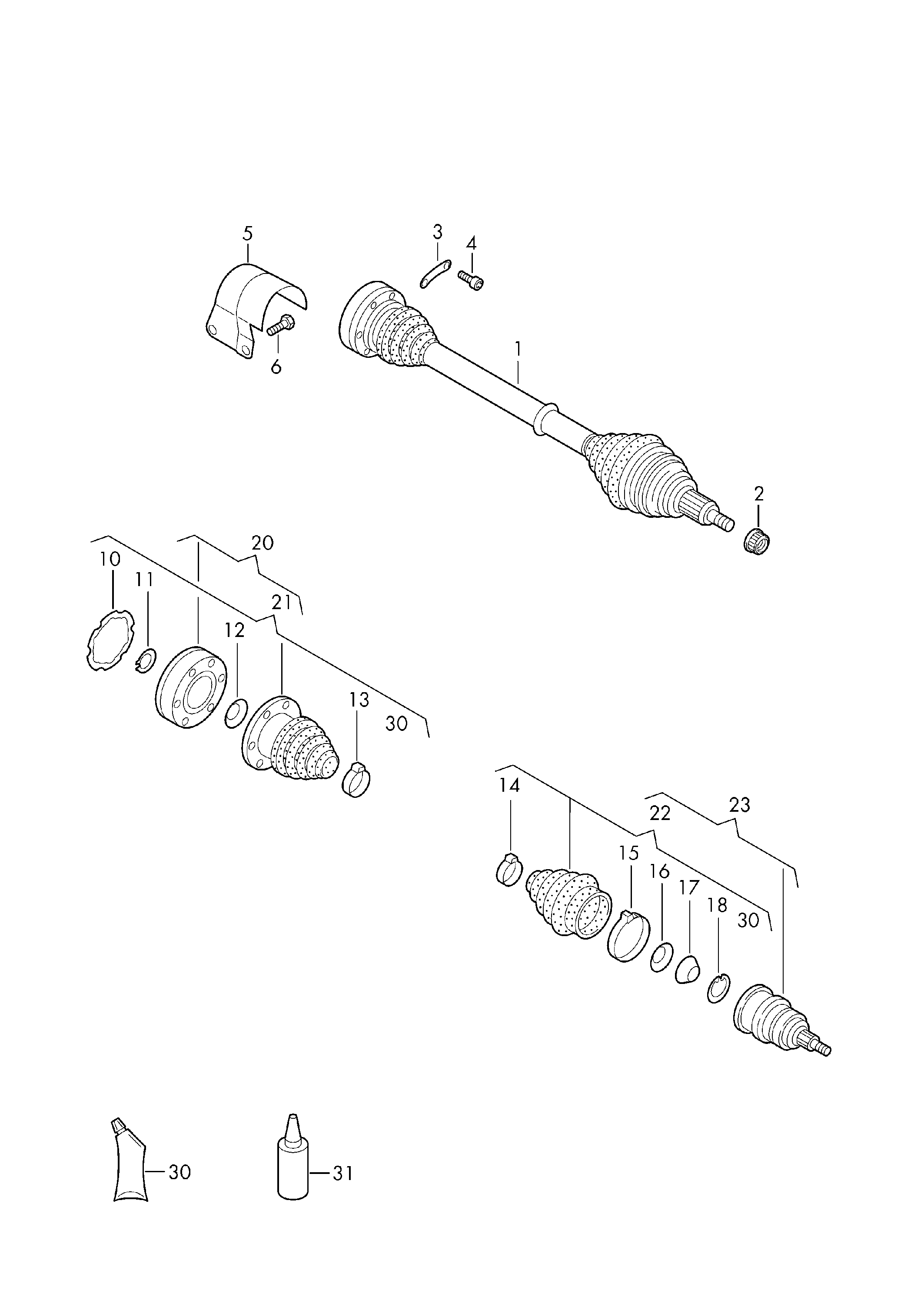 VAG 1H0407271CX - Kit giunti, Semiasse www.autoricambit.com