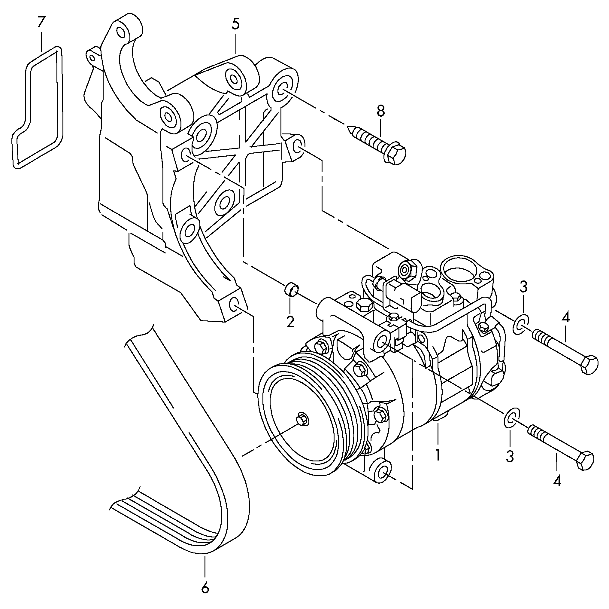 VAG 7L6820803T - Compressore, Climatizzatore www.autoricambit.com