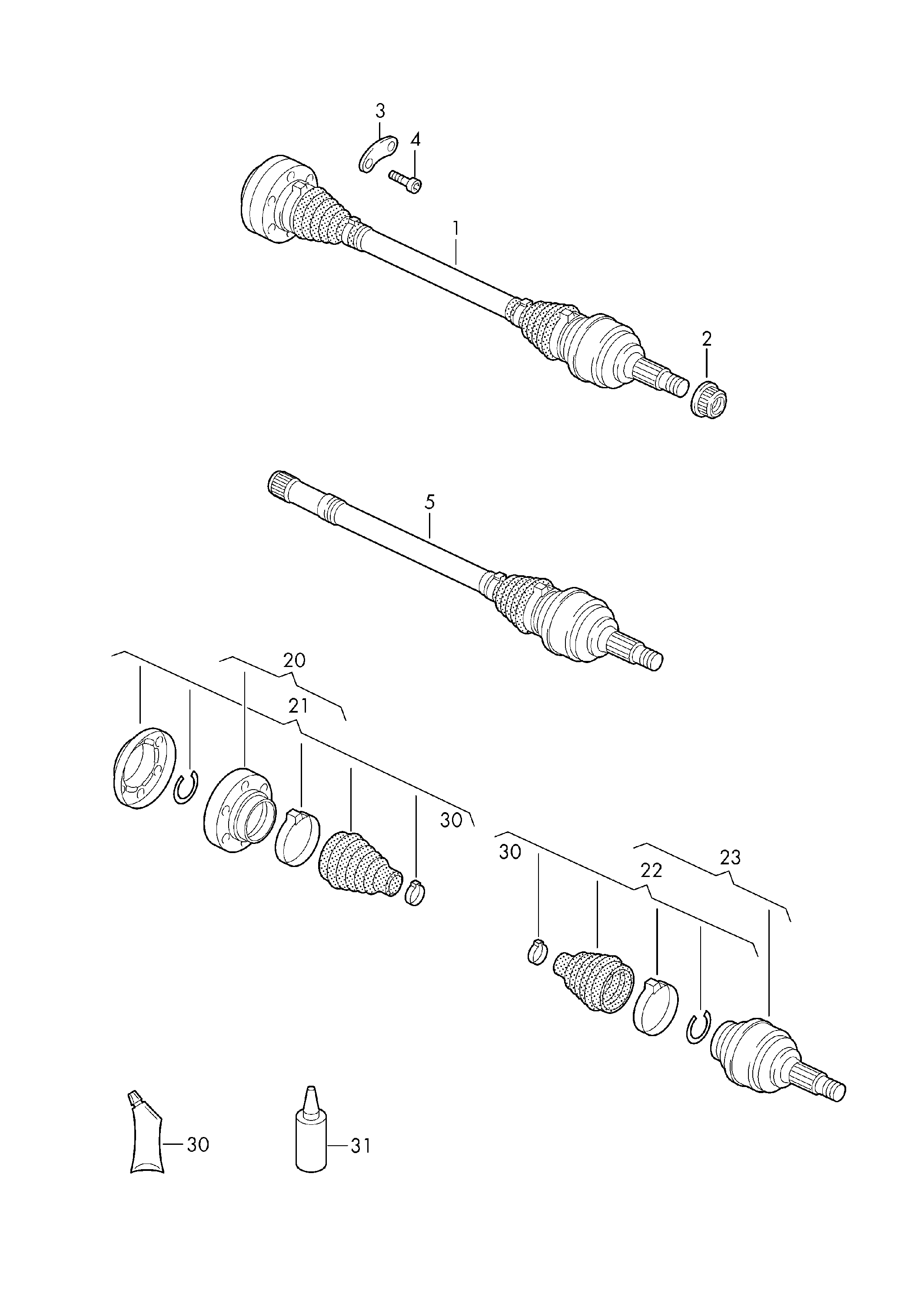 VAG 7L0501201B - Albero motore/Semiasse www.autoricambit.com