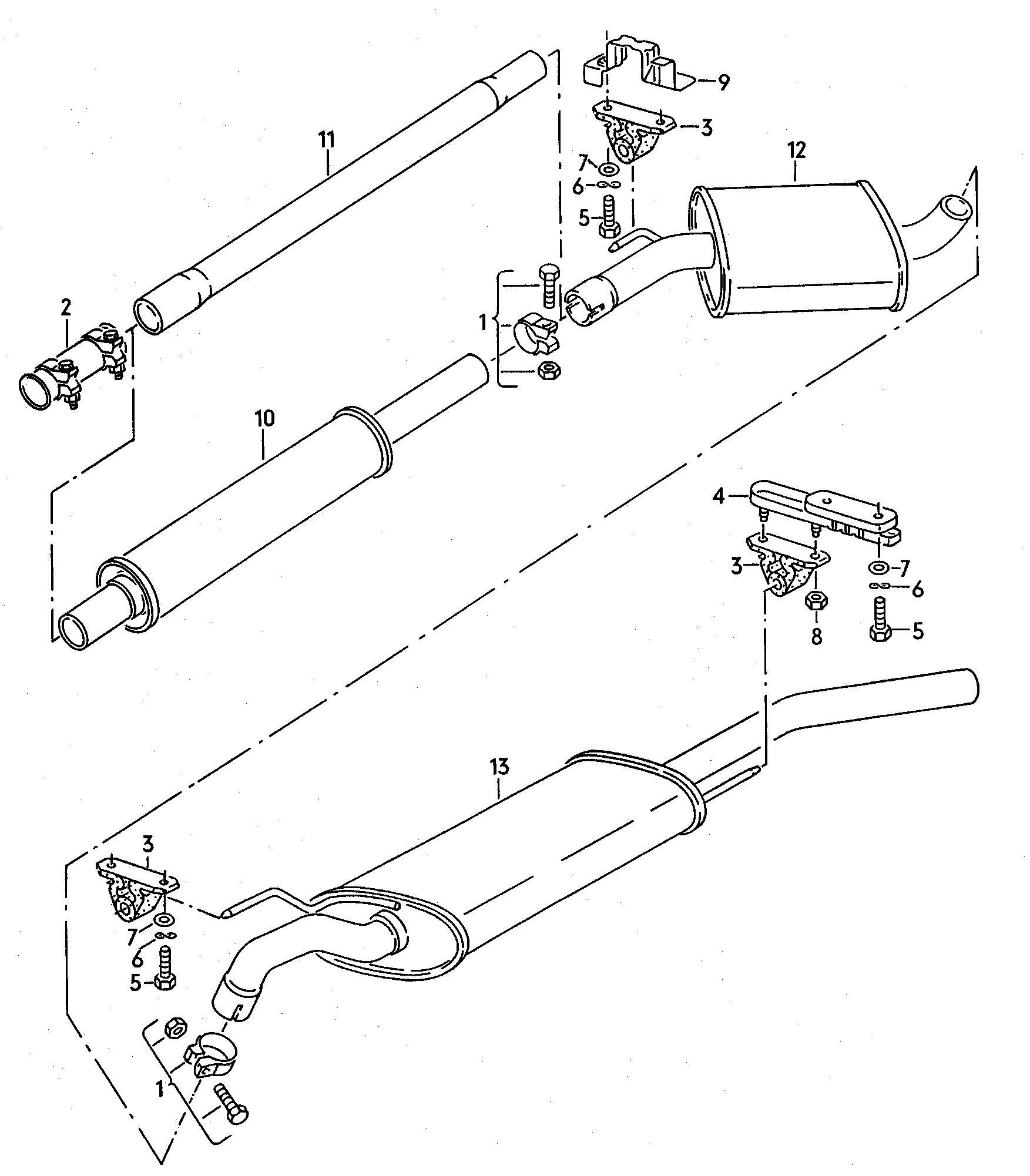 VW 357 253 144 E - Supporto, Silenziatore www.autoricambit.com