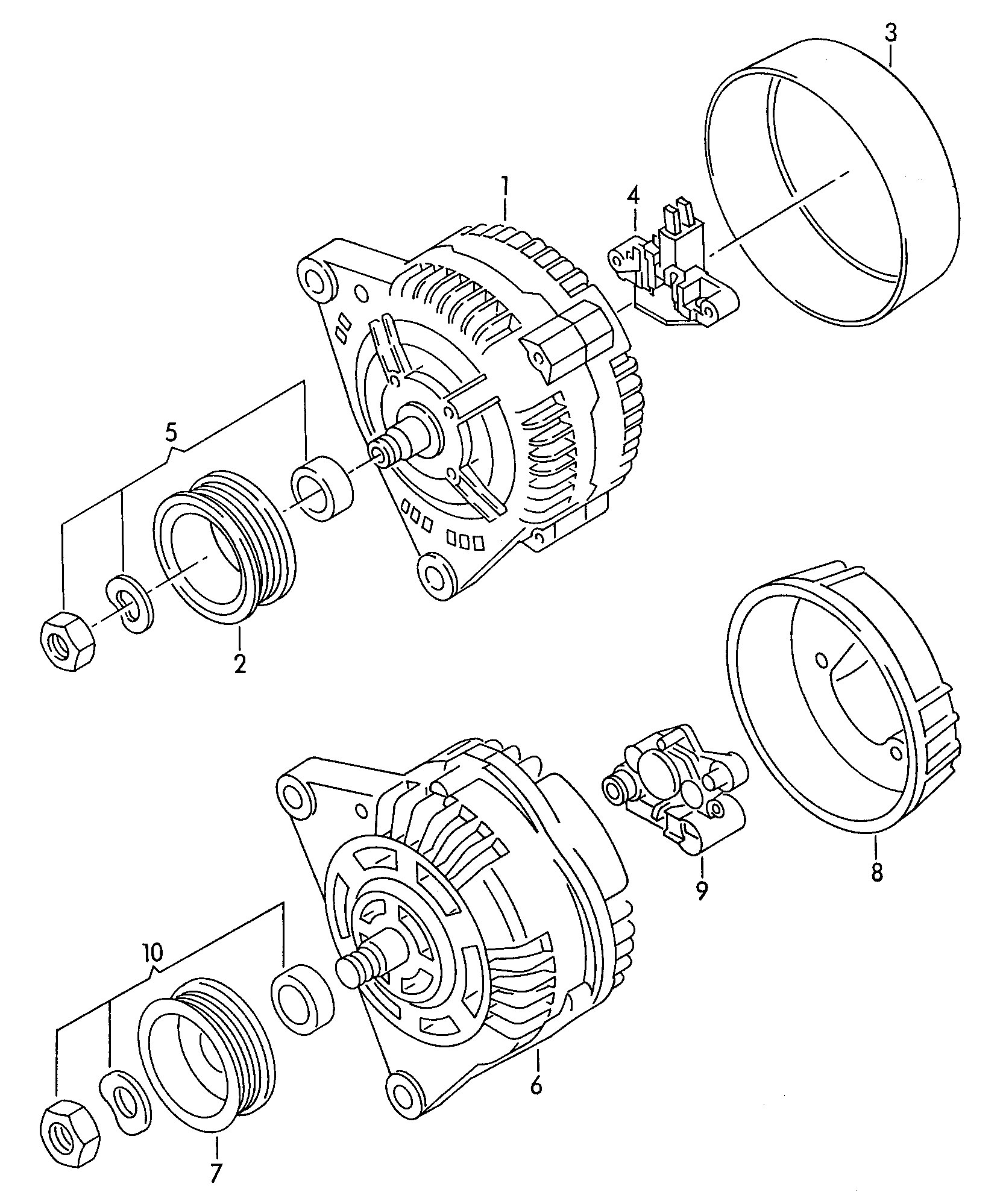 VAG 028 903 803D - Regolatore di tensione del generatore www.autoricambit.com