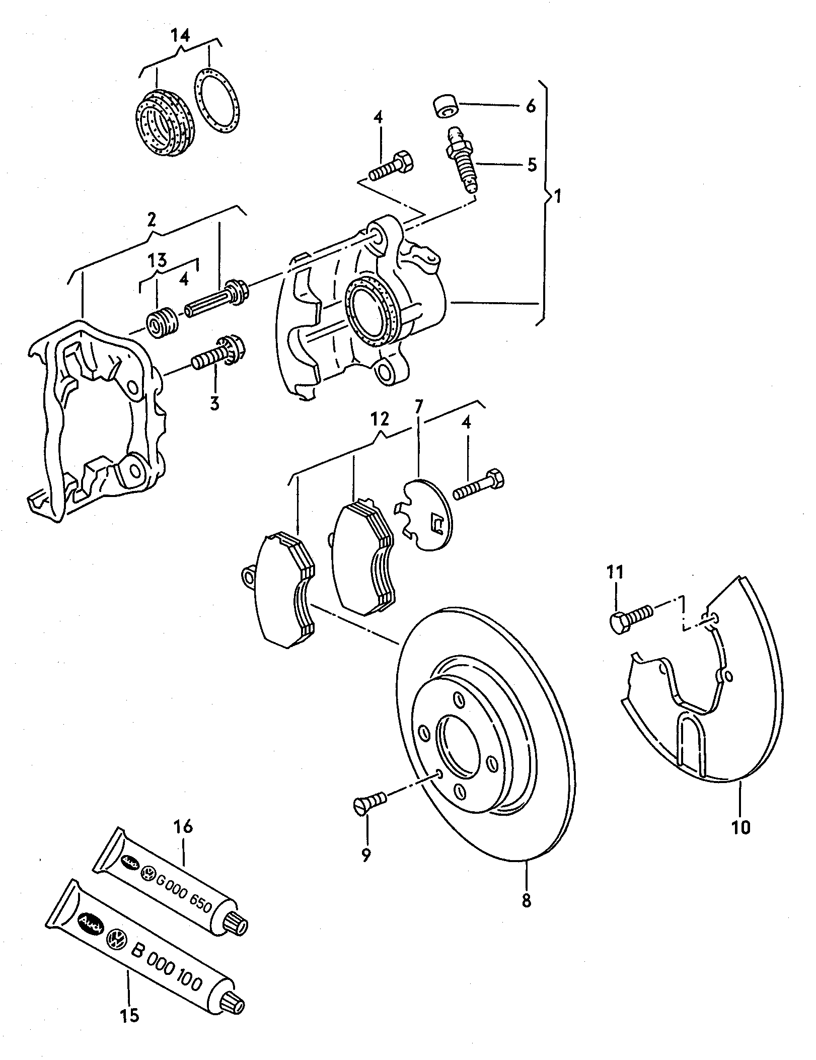 VW 431698471B - Kit riparazione, Pinza freno www.autoricambit.com