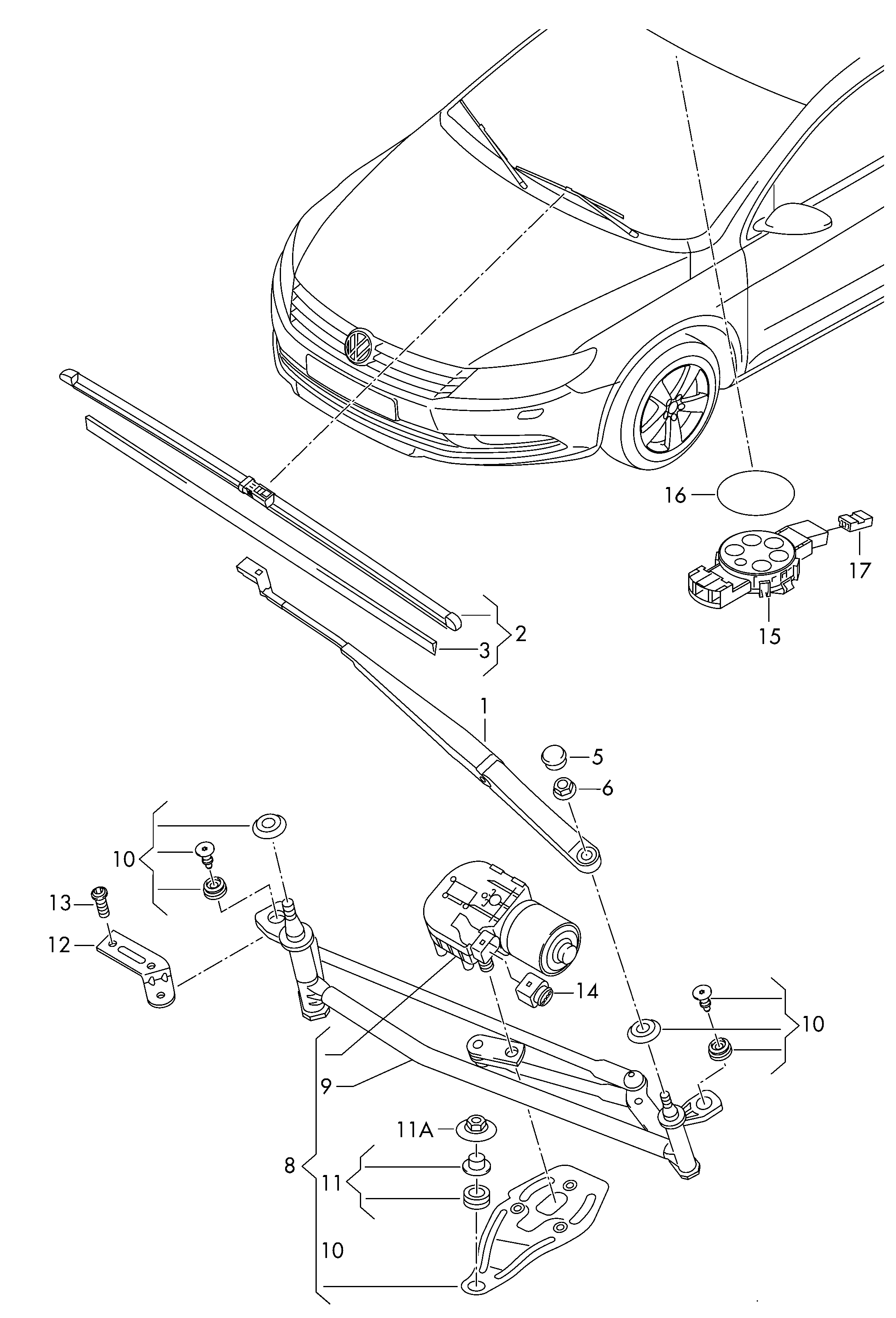 VAG 3C8998002 - Spazzola tergi www.autoricambit.com