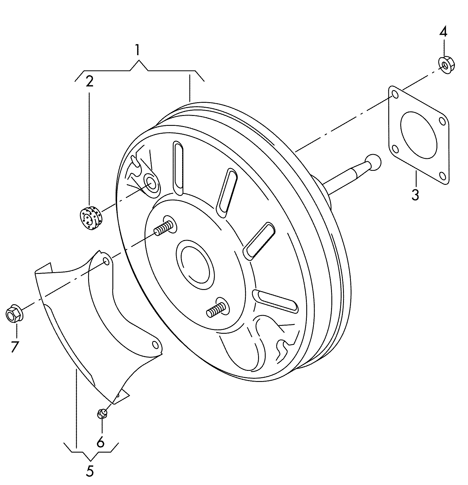 VW 3C1 614 106 R - Servofreno www.autoricambit.com