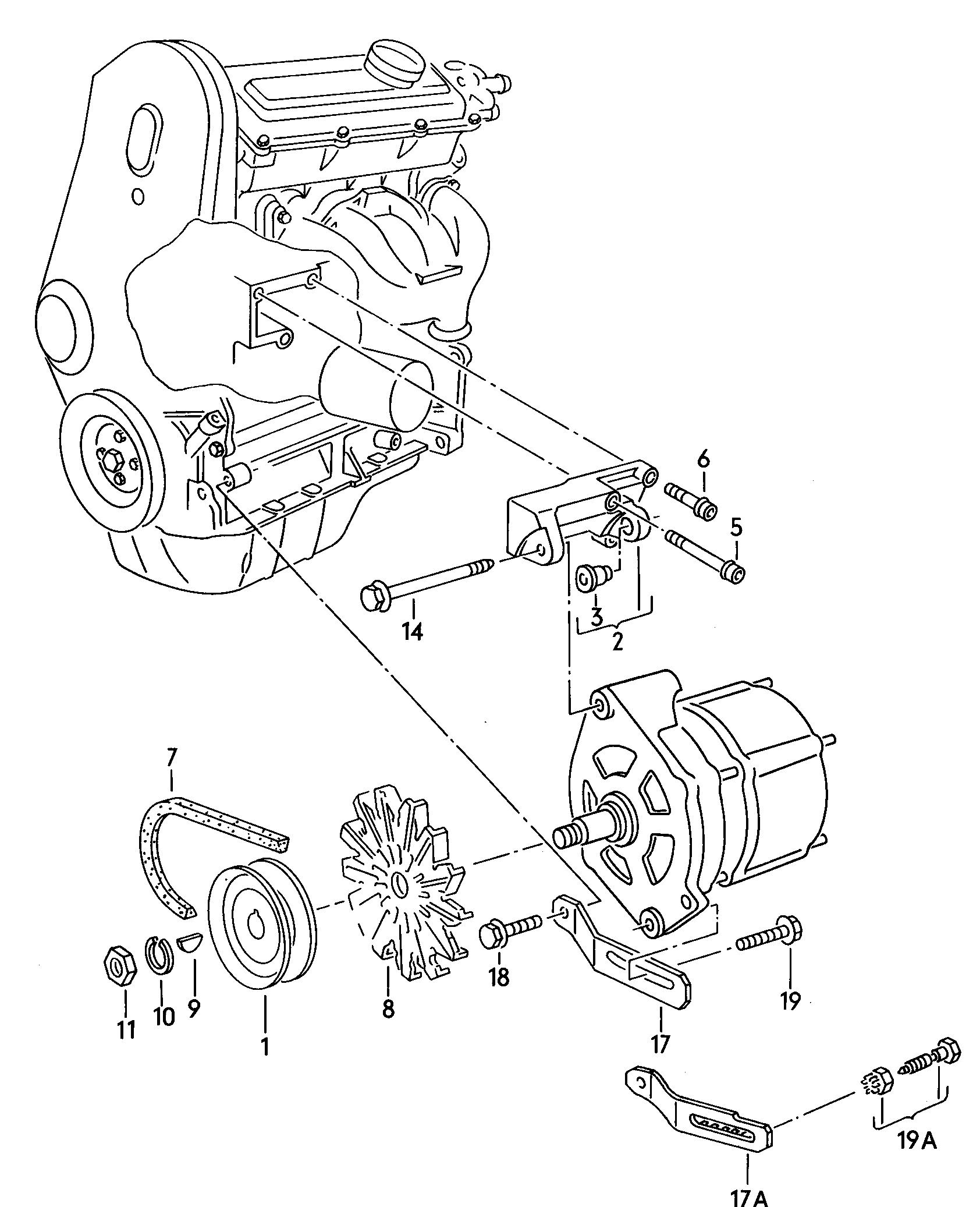 VW 052 903 137 F - Cinghia trapezoidale www.autoricambit.com