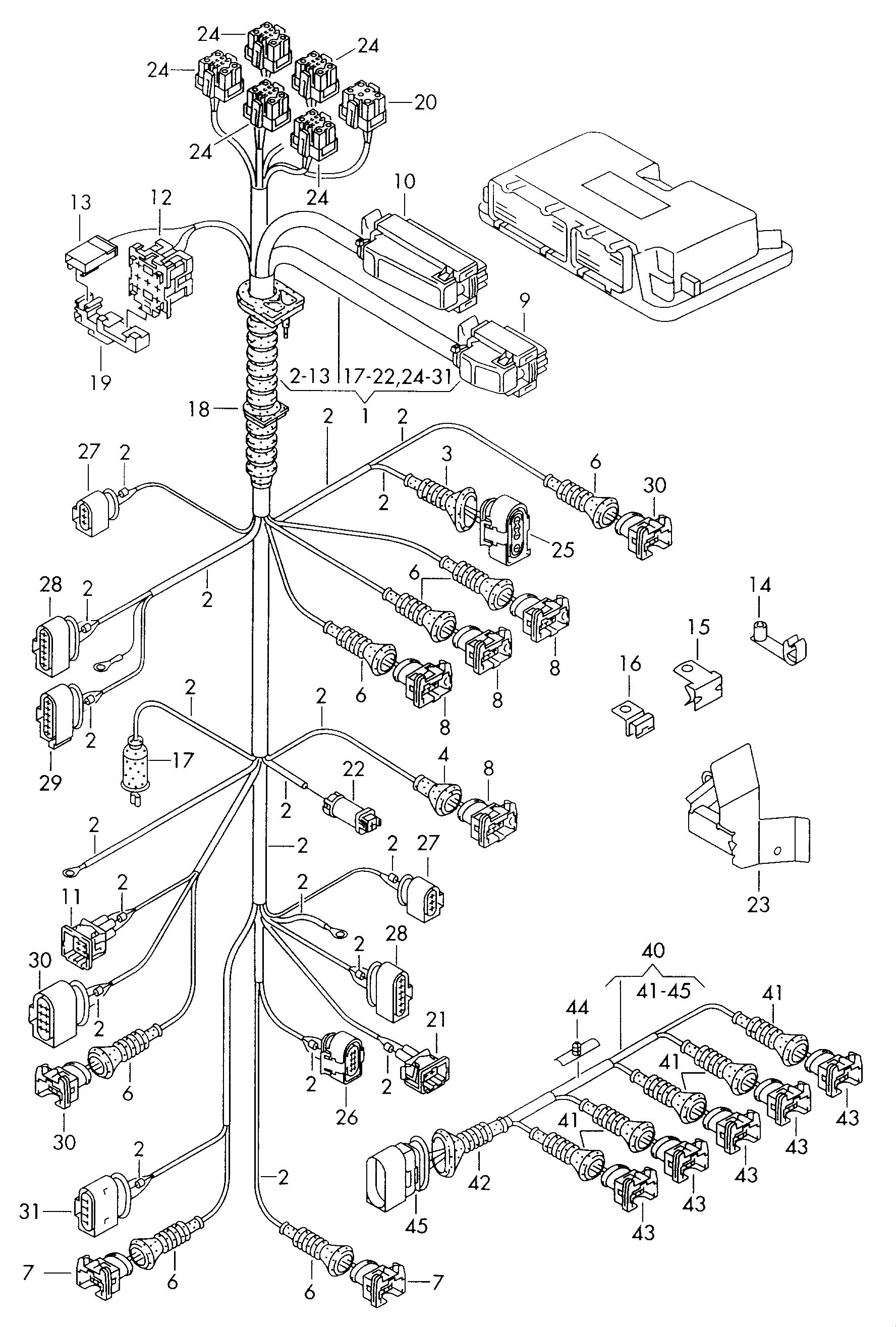 MAN 8D0973734 - Kit riparazione cavi, Faro principale www.autoricambit.com