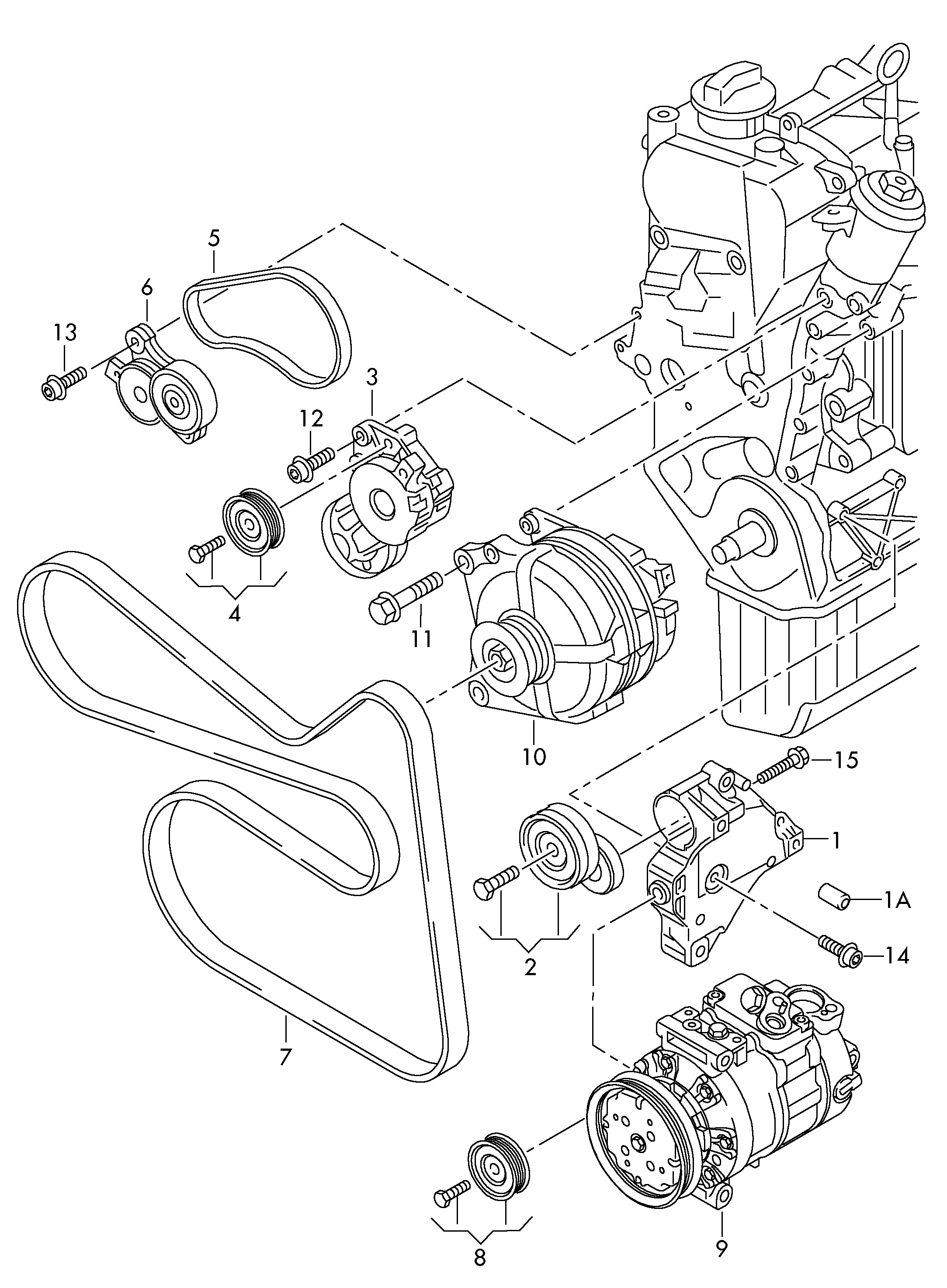 VAG 03C145933A - Cinghia Poly-V www.autoricambit.com