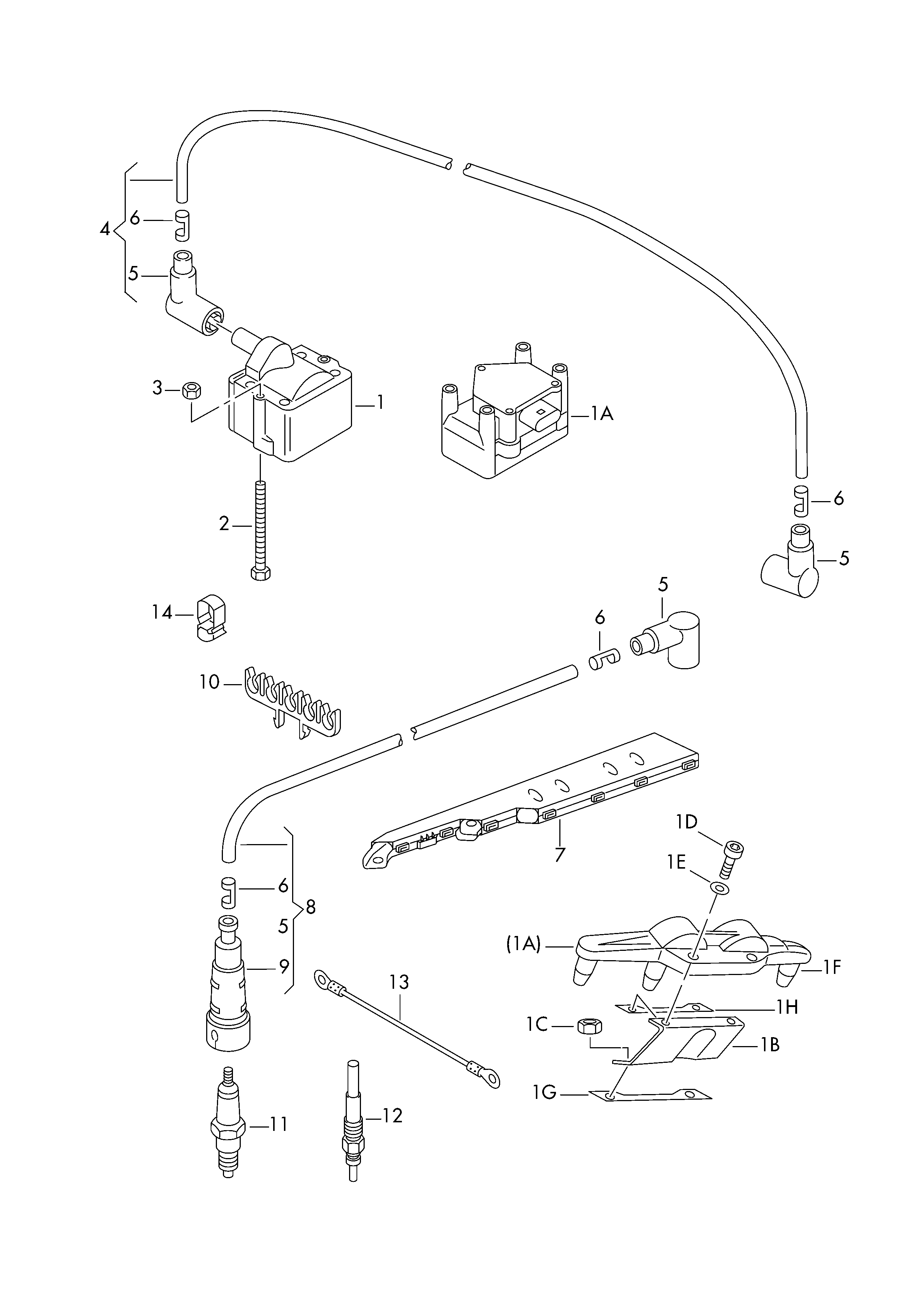 VAG 030 905 430 N - Kit cavi accensione www.autoricambit.com