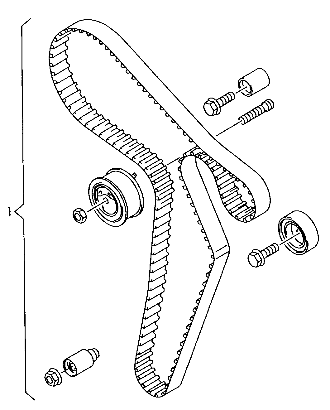 VAG 03L 198 119D - Pompa acqua + Kit cinghie dentate www.autoricambit.com