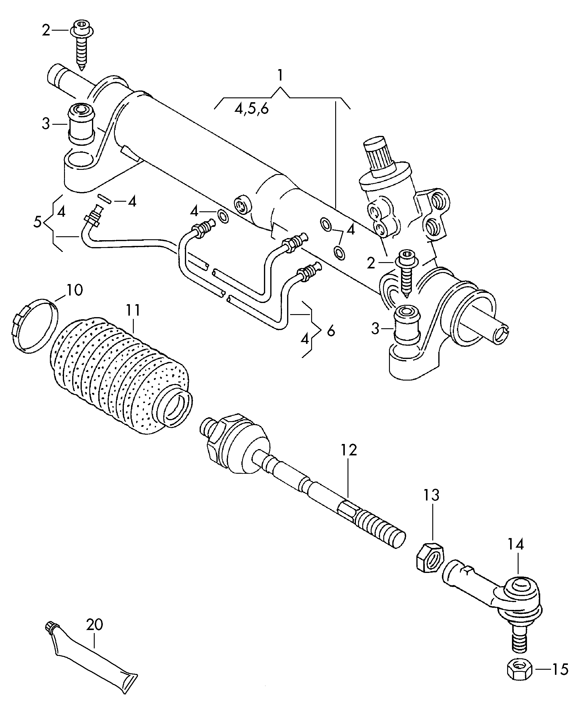 VAG 7D1 422 061 AX - Scatola guida www.autoricambit.com