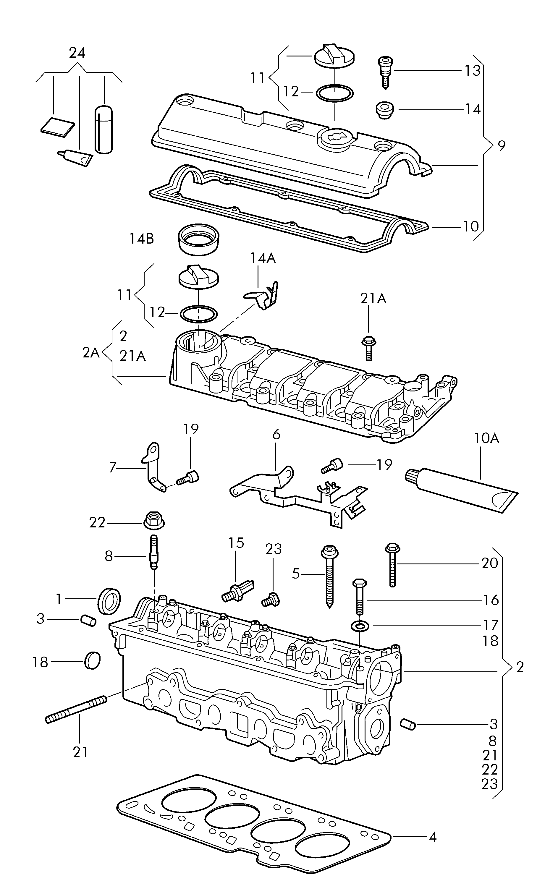 VAG N  0119148 - Tappo anticongelamento monoblocco www.autoricambit.com