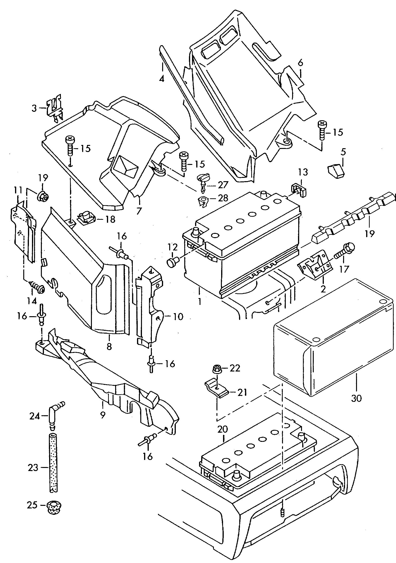 VW 191 915 105 E - Batteria avviamento www.autoricambit.com