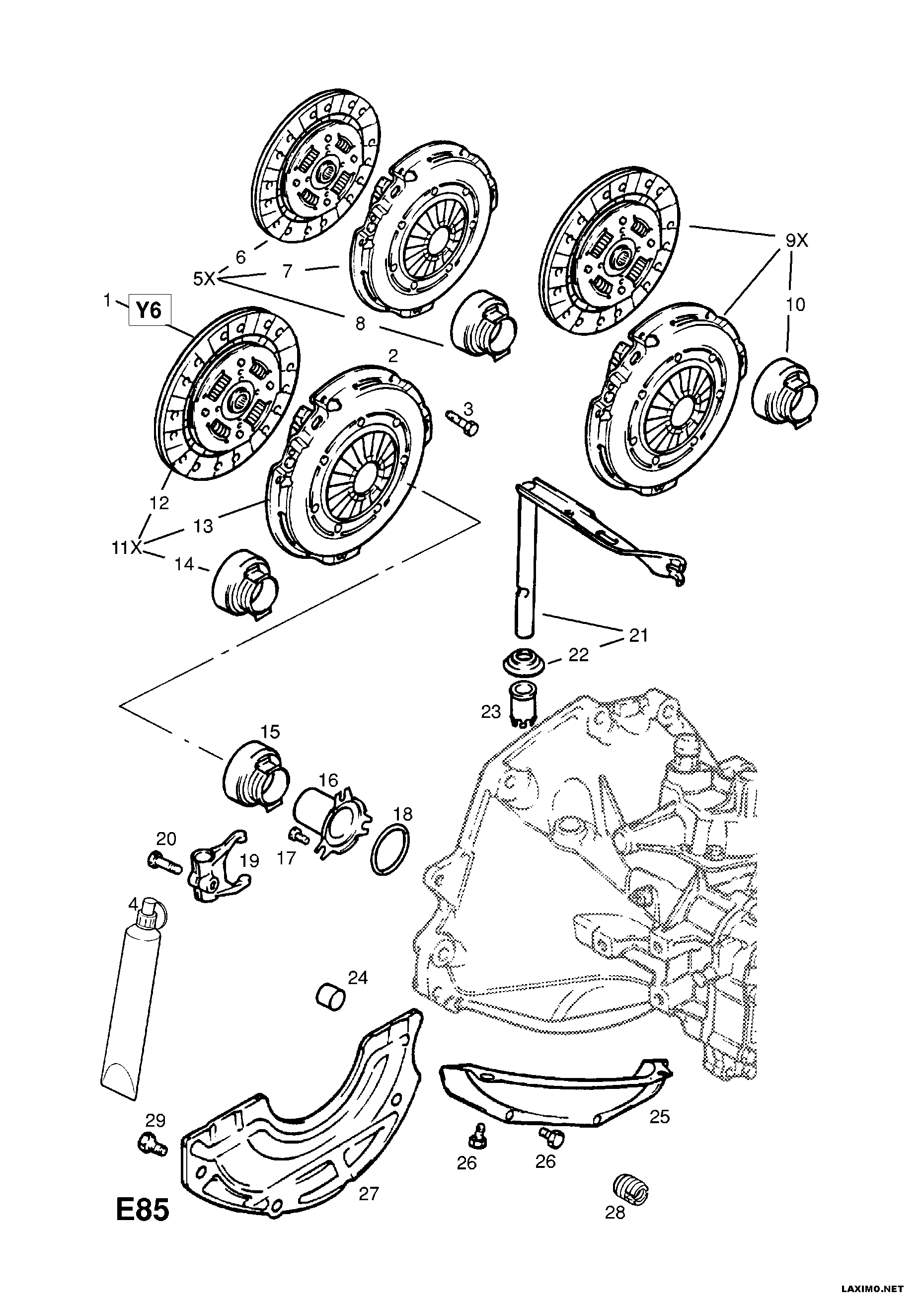 Opel 6 64 212 - Disco frizione www.autoricambit.com