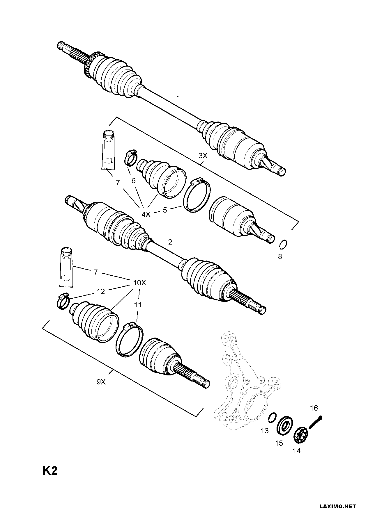 Opel 3 74 373 - Albero motore/Semiasse www.autoricambit.com