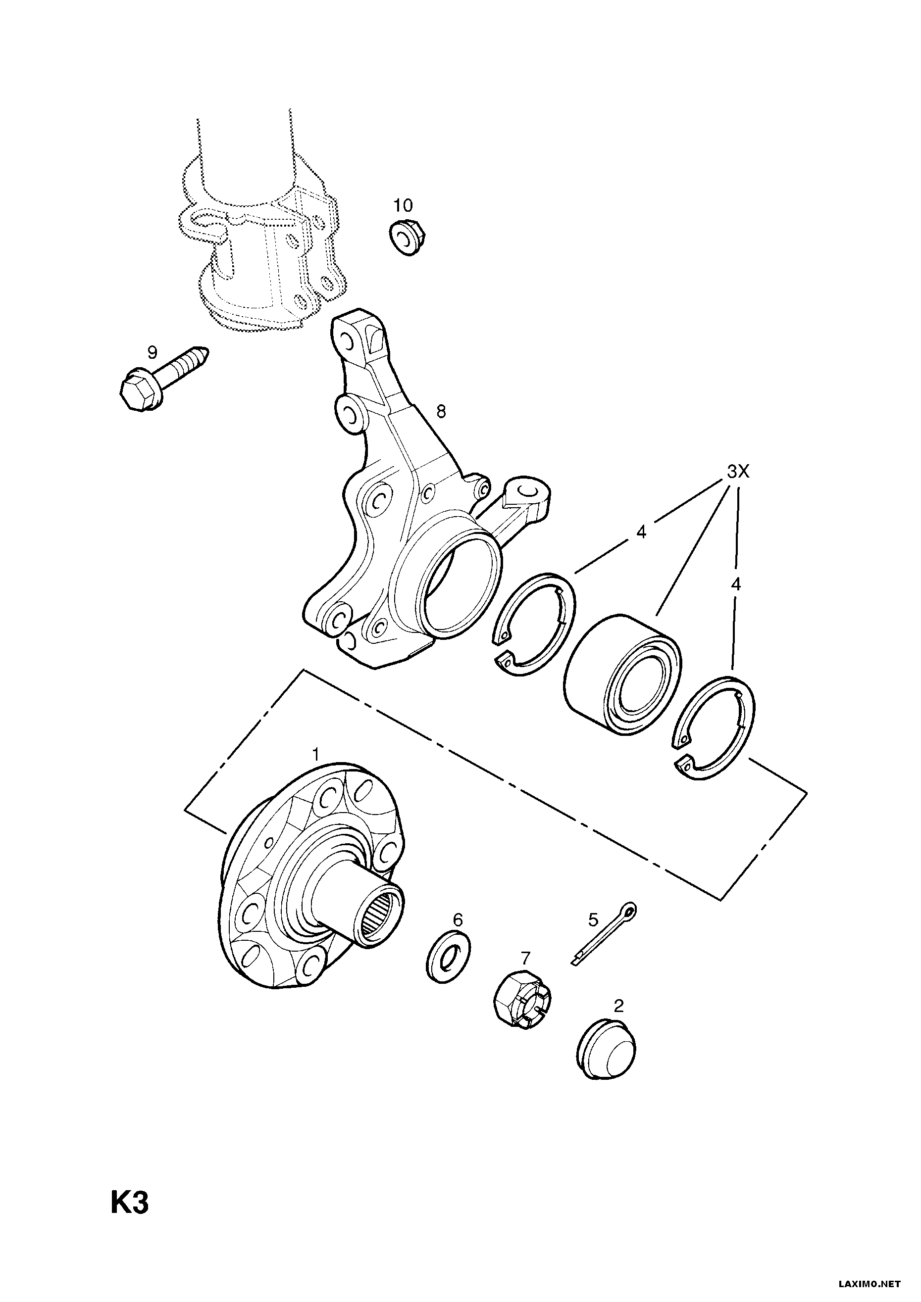 Opel 3 30 501 - Kit cuscinetto ruota www.autoricambit.com