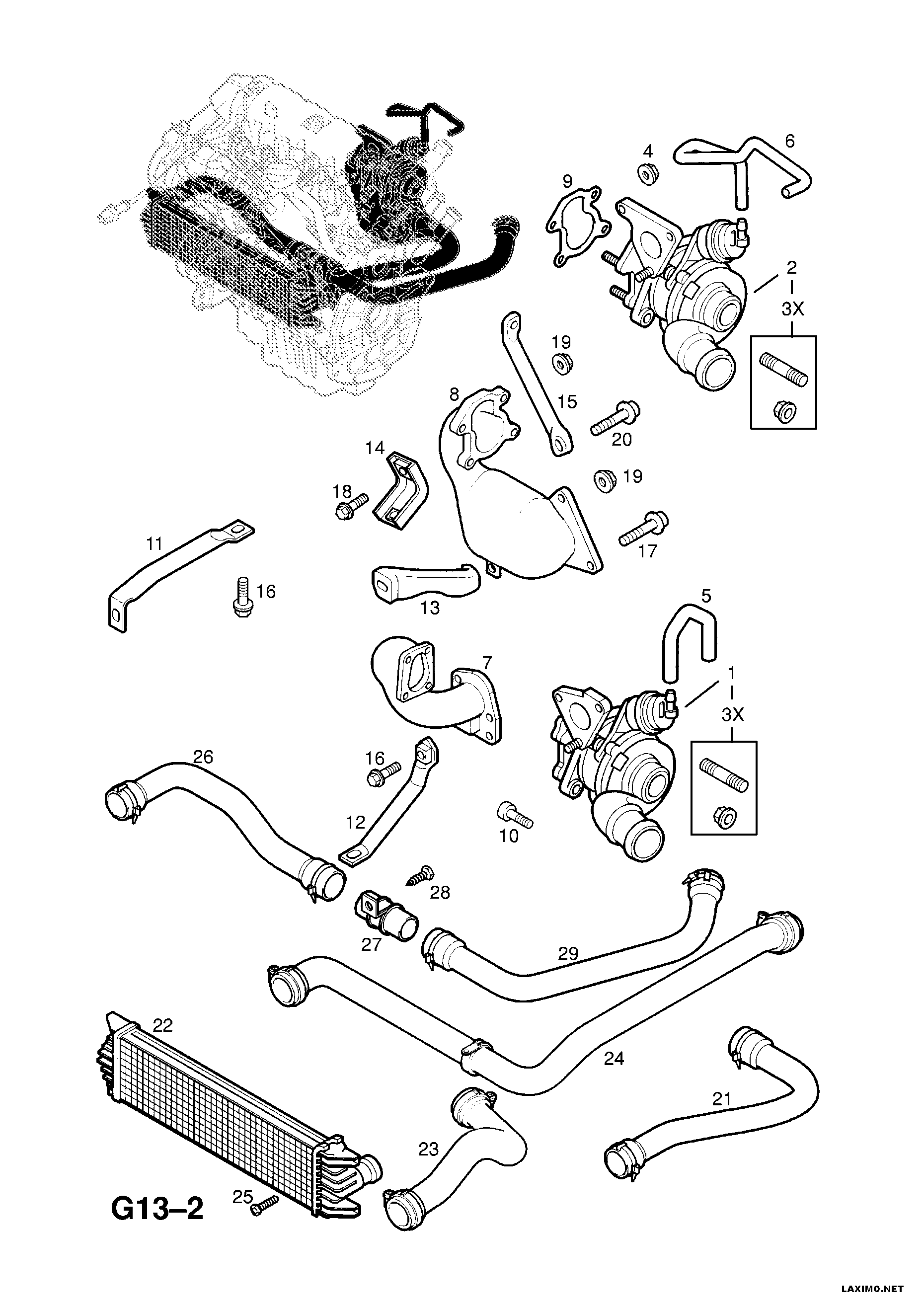 Mitsubishi 44 09 975 - Turbocompressore, Sovralimentazione www.autoricambit.com